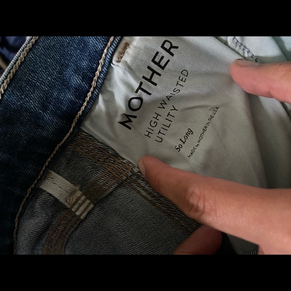 MOTHER Ultra High-Rise Straight Utility Jeans - Picture 6 of 11